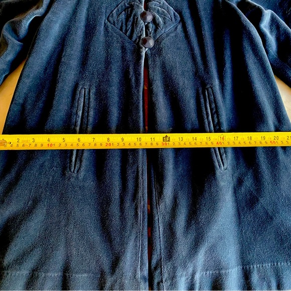 Vintage Bohemian Coat Peacoat in Mint Condition size Small/ Medium Blue/Gray - Picture 15 of 16